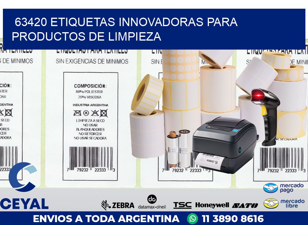 63420 ETIQUETAS INNOVADORAS PARA PRODUCTOS DE LIMPIEZA