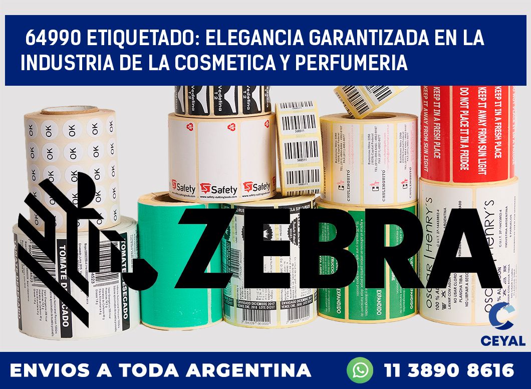 64990 ETIQUETADO: ELEGANCIA GARANTIZADA EN LA INDUSTRIA DE LA COSMETICA Y PERFUMERIA