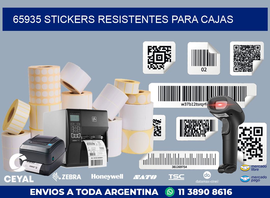 65935 STICKERS RESISTENTES PARA CAJAS