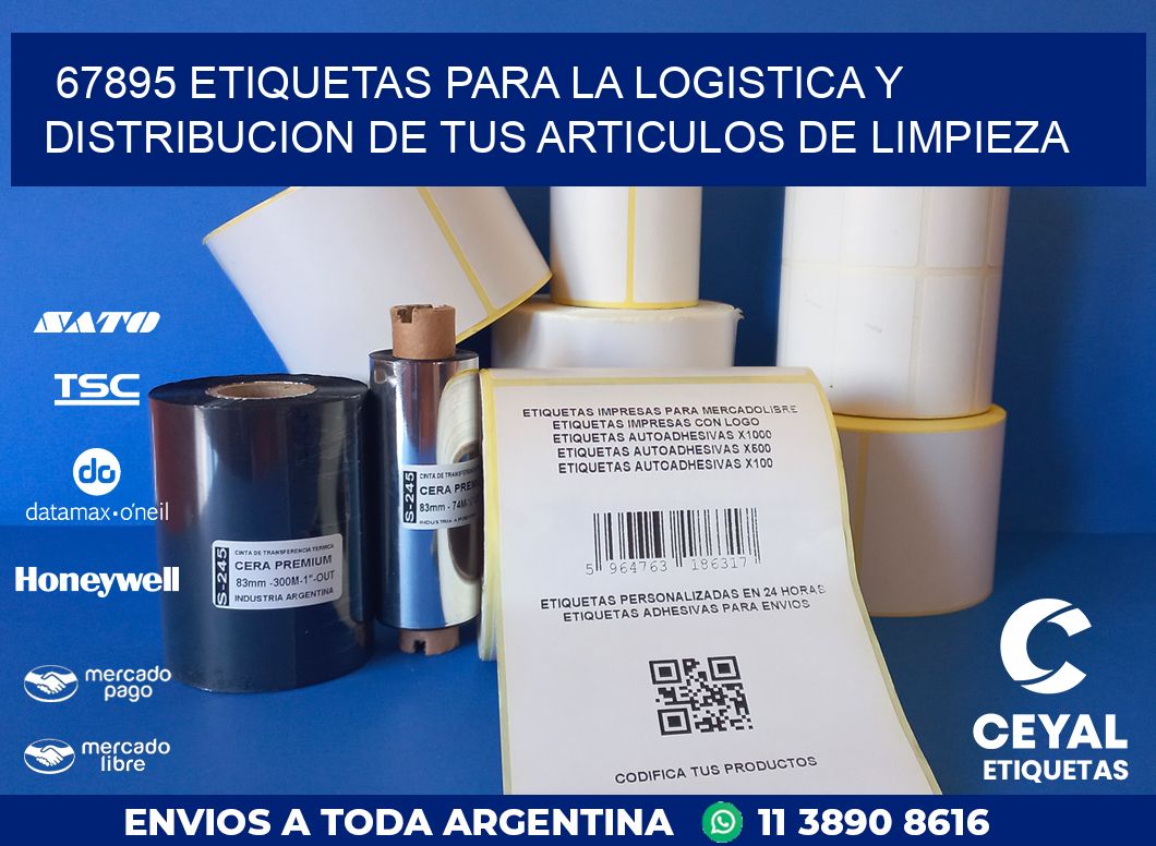 67895 ETIQUETAS PARA LA LOGISTICA Y DISTRIBUCION DE TUS ARTICULOS DE LIMPIEZA