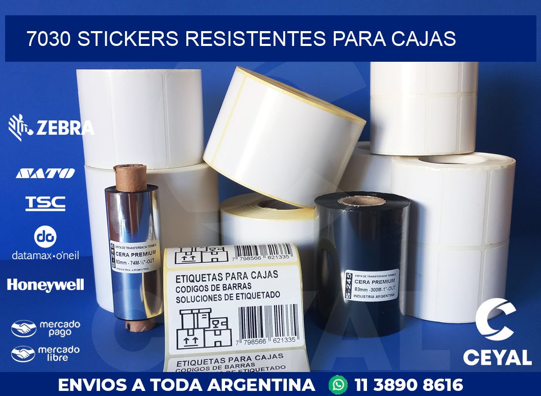 7030 STICKERS RESISTENTES PARA CAJAS