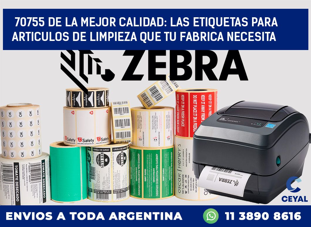 70755 DE LA MEJOR CALIDAD: LAS ETIQUETAS PARA ARTICULOS DE LIMPIEZA QUE TU FABRICA NECESITA