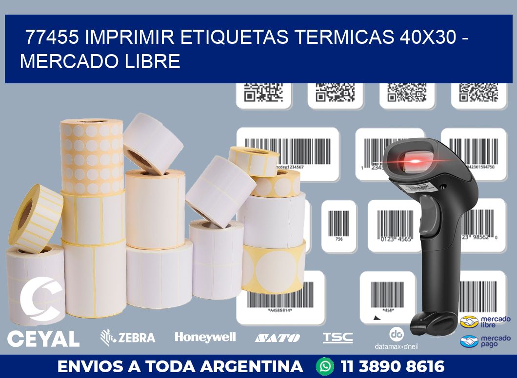 77455 IMPRIMIR ETIQUETAS TERMICAS 40X30 – MERCADO LIBRE