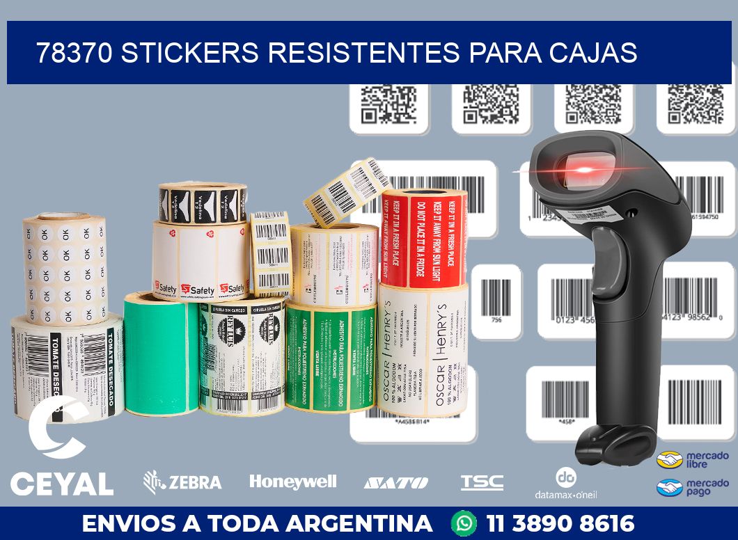 78370 STICKERS RESISTENTES PARA CAJAS