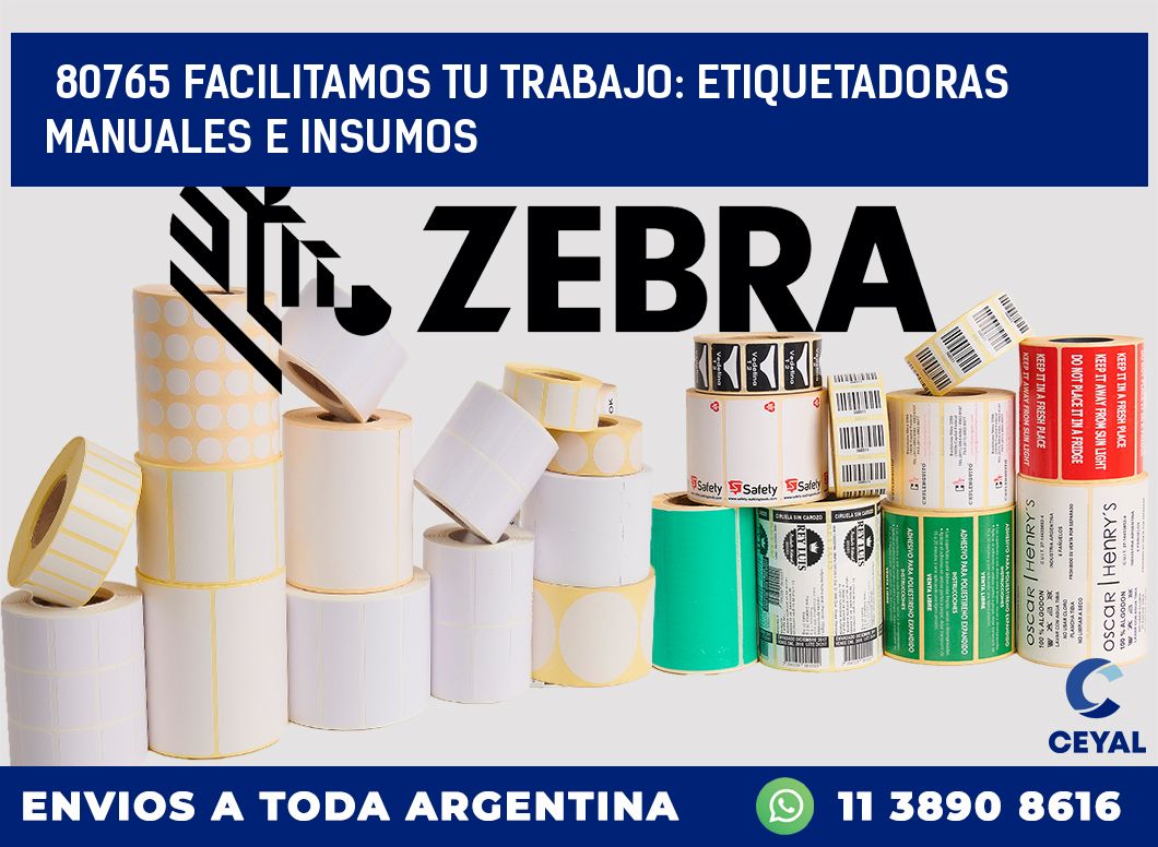 80765 FACILITAMOS TU TRABAJO: ETIQUETADORAS MANUALES E INSUMOS