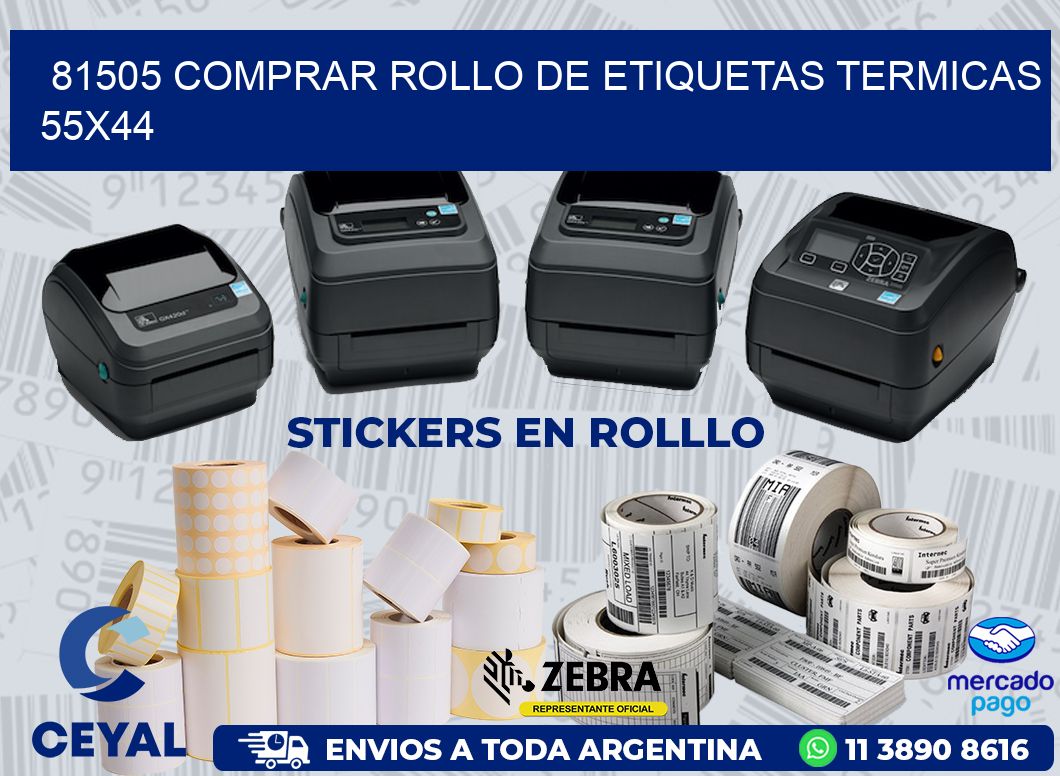 81505 COMPRAR ROLLO DE ETIQUETAS TERMICAS 55X44