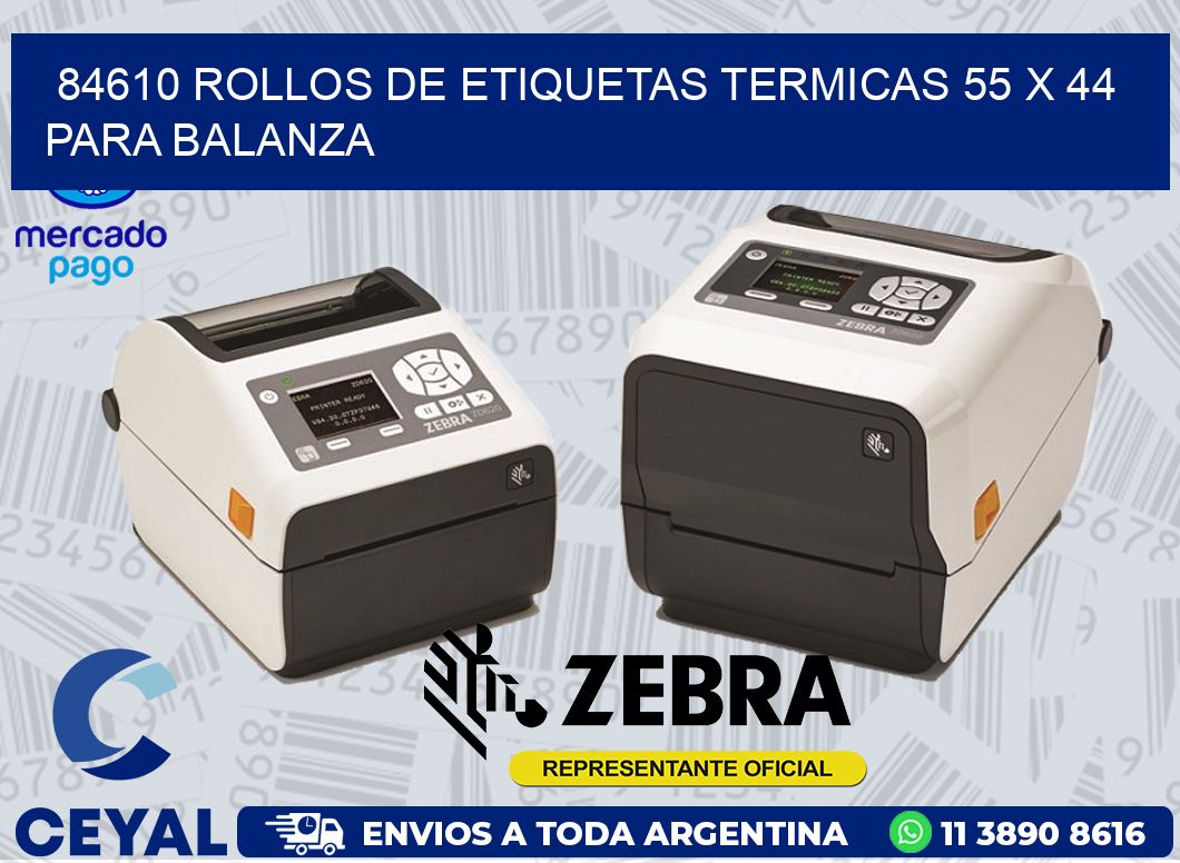 84610 ROLLOS DE ETIQUETAS TERMICAS 55 X 44 PARA BALANZA
