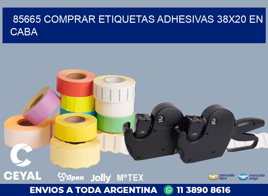 85665 COMPRAR ETIQUETAS ADHESIVAS 38X20 EN CABA