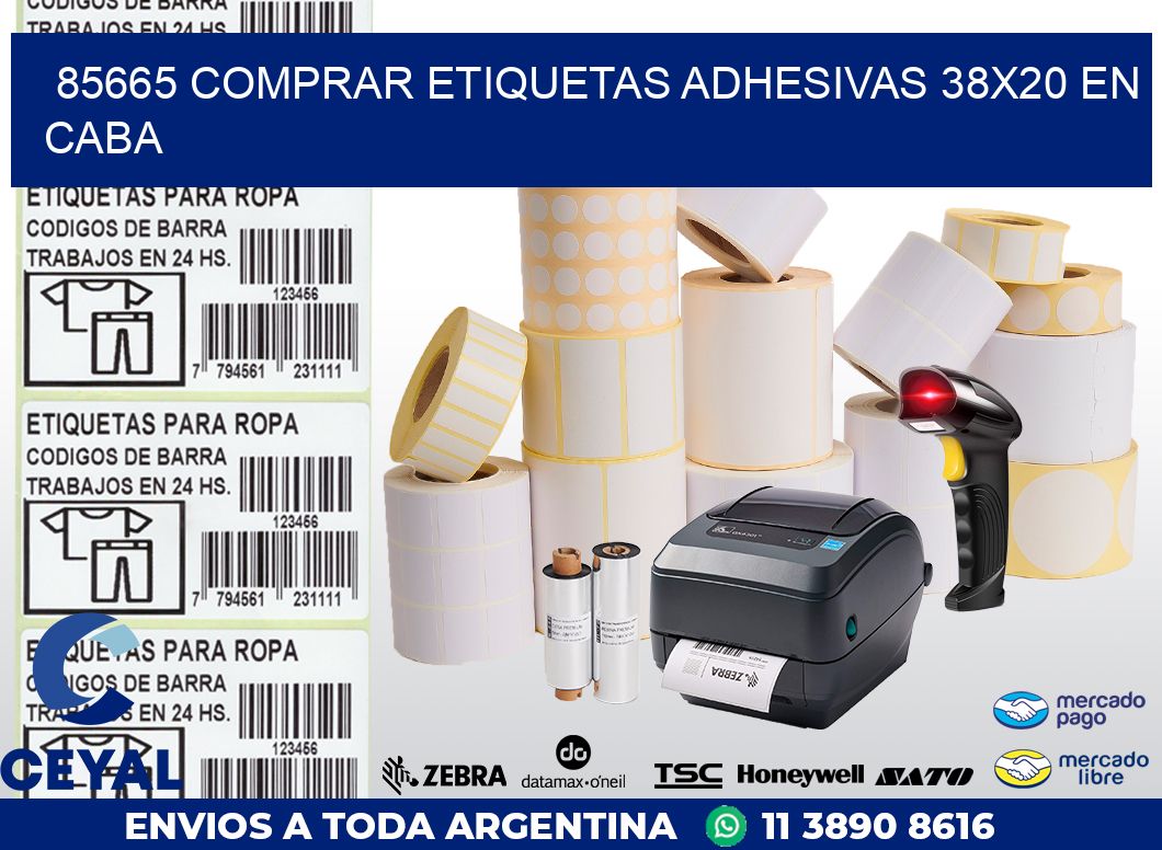 85665 COMPRAR ETIQUETAS ADHESIVAS 38X20 EN CABA