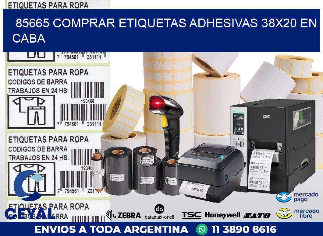 85665 COMPRAR ETIQUETAS ADHESIVAS 38X20 EN CABA