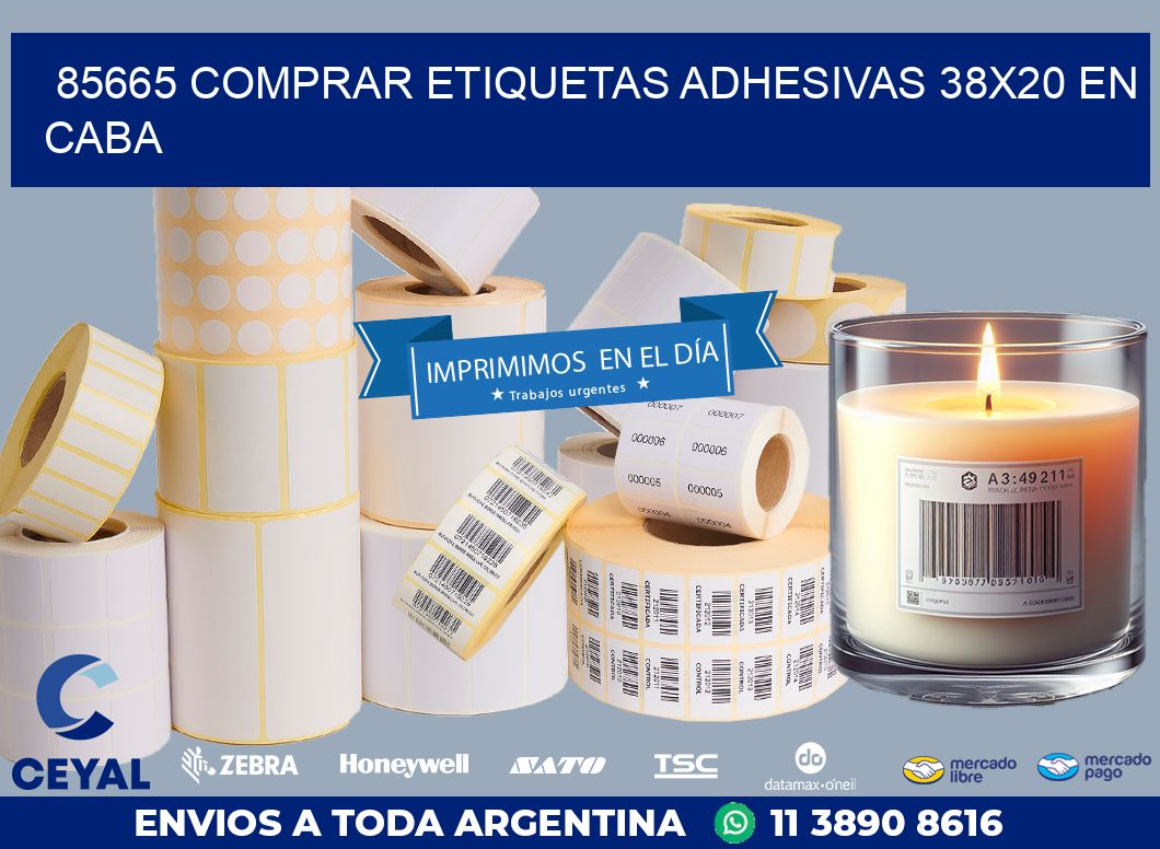 85665 COMPRAR ETIQUETAS ADHESIVAS 38X20 EN CABA