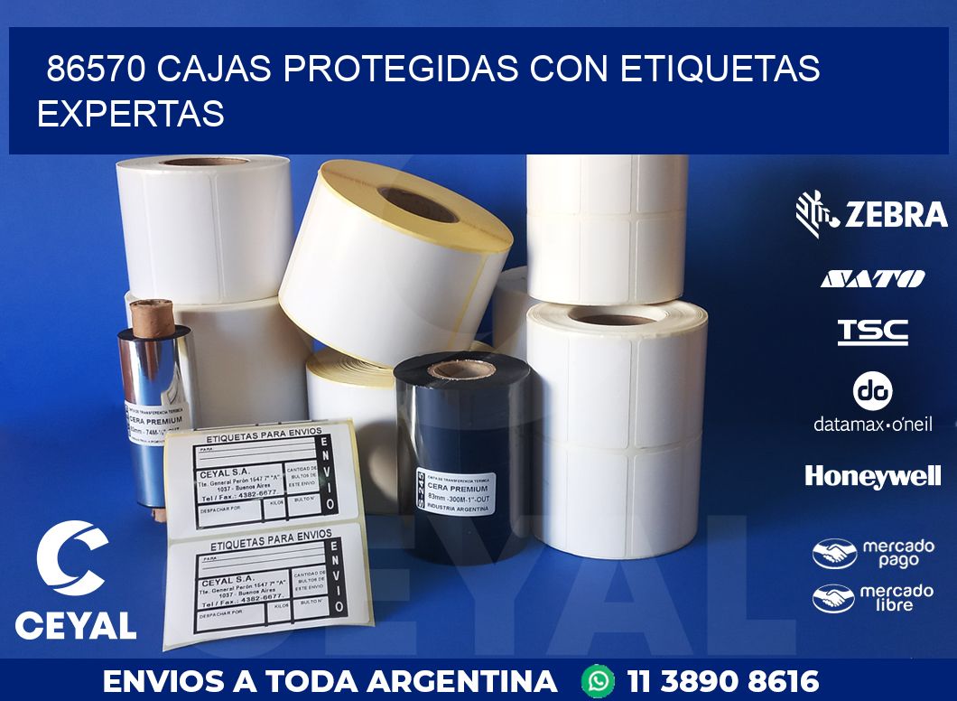 86570 CAJAS PROTEGIDAS CON ETIQUETAS EXPERTAS