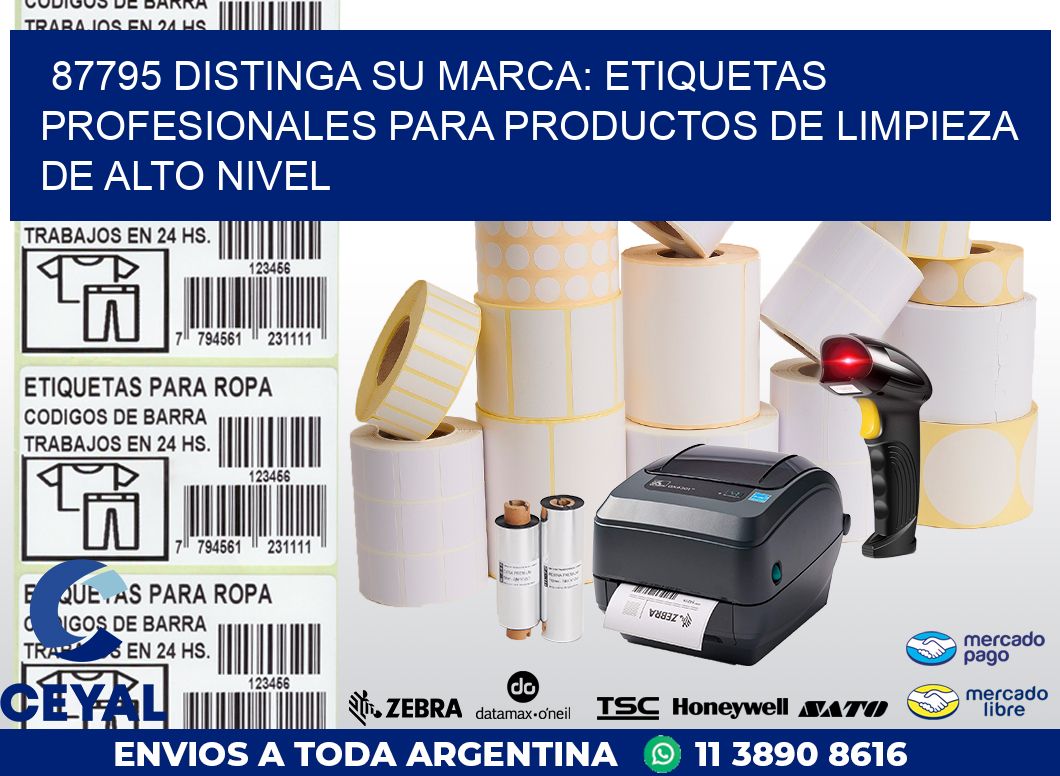 87795 DISTINGA SU MARCA: ETIQUETAS PROFESIONALES PARA PRODUCTOS DE LIMPIEZA DE ALTO NIVEL