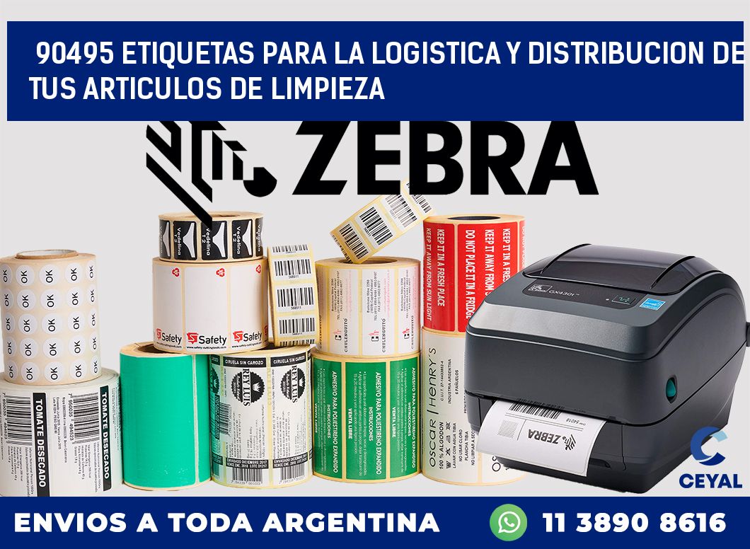 90495 ETIQUETAS PARA LA LOGISTICA Y DISTRIBUCION DE TUS ARTICULOS DE LIMPIEZA