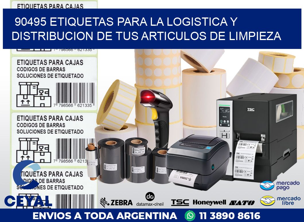 90495 ETIQUETAS PARA LA LOGISTICA Y DISTRIBUCION DE TUS ARTICULOS DE LIMPIEZA