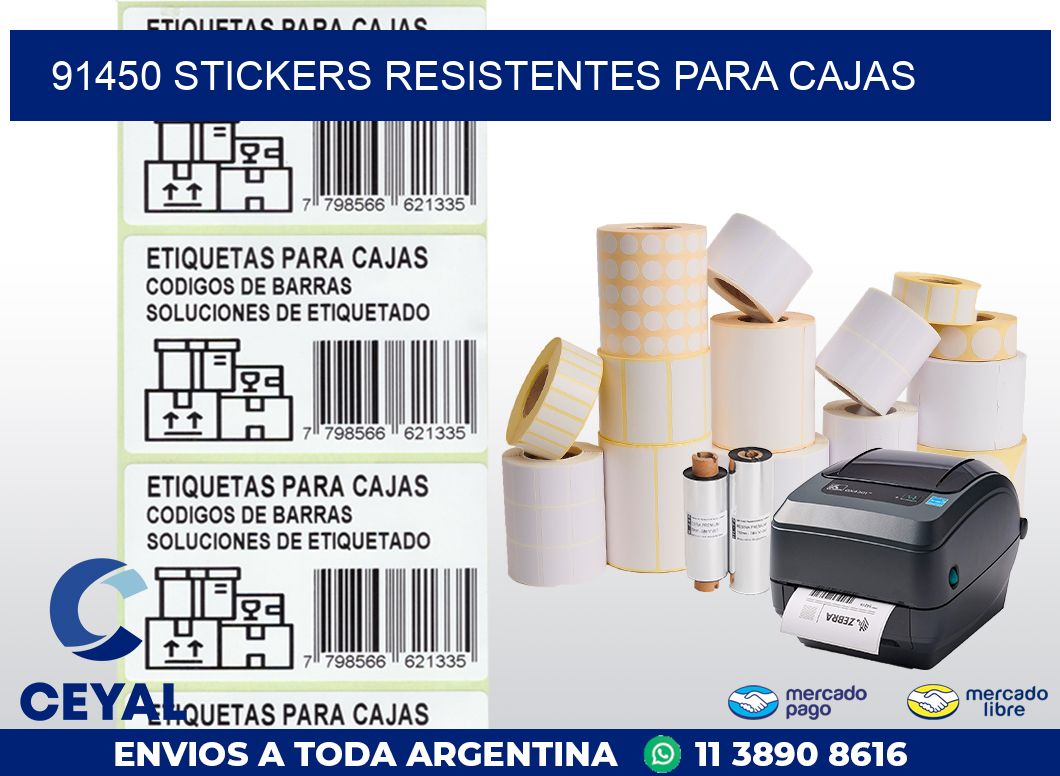 91450 STICKERS RESISTENTES PARA CAJAS