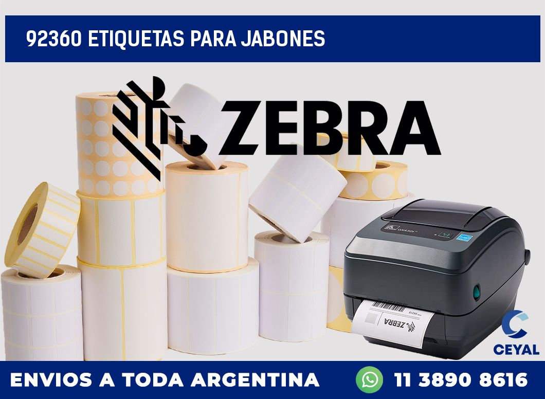 92360 ETIQUETAS PARA JABONES