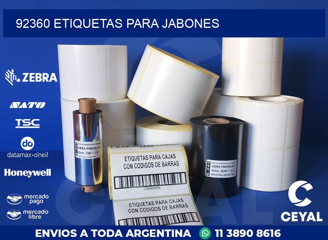 92360 ETIQUETAS PARA JABONES