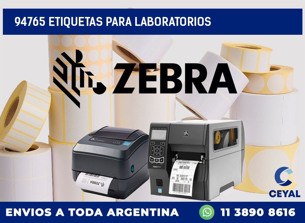 94765 ETIQUETAS PARA LABORATORIOS