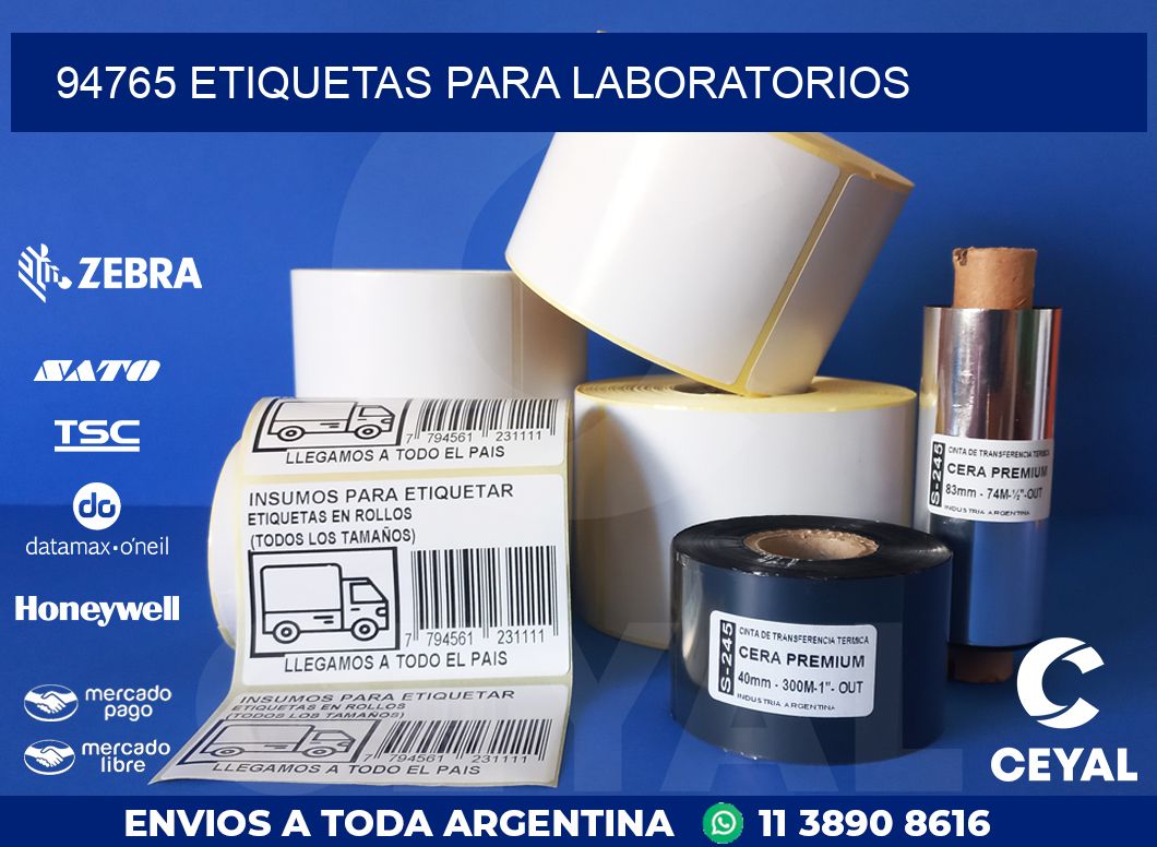 94765 ETIQUETAS PARA LABORATORIOS