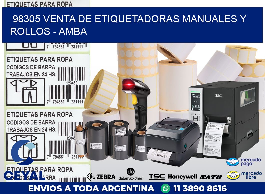 98305 VENTA DE ETIQUETADORAS MANUALES Y ROLLOS – AMBA