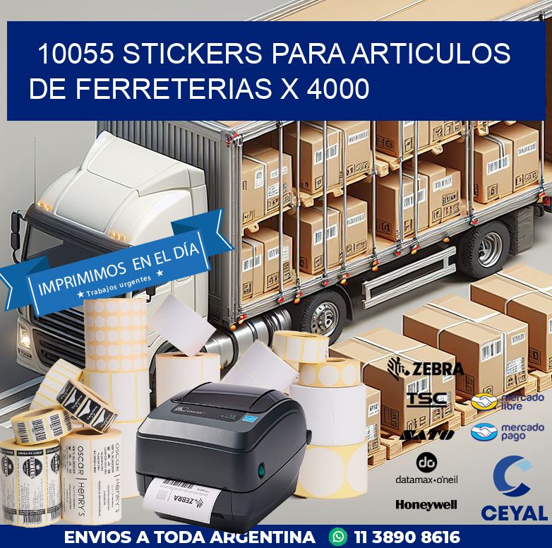 10055 STICKERS PARA ARTICULOS DE FERRETERIAS X 4000