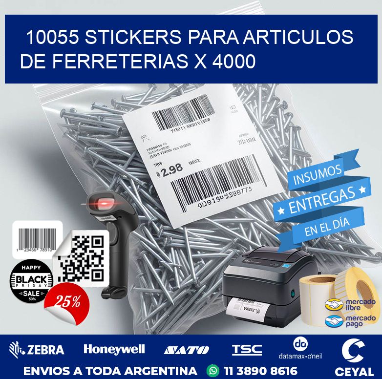 10055 STICKERS PARA ARTICULOS DE FERRETERIAS X 4000