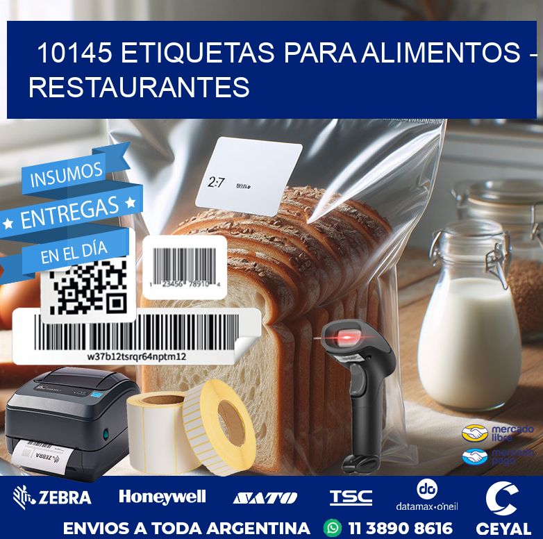 10145 ETIQUETAS PARA ALIMENTOS - RESTAURANTES