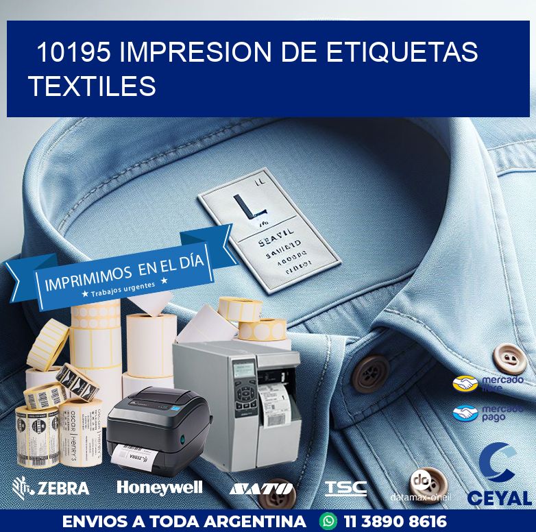 10195 IMPRESION DE ETIQUETAS TEXTILES