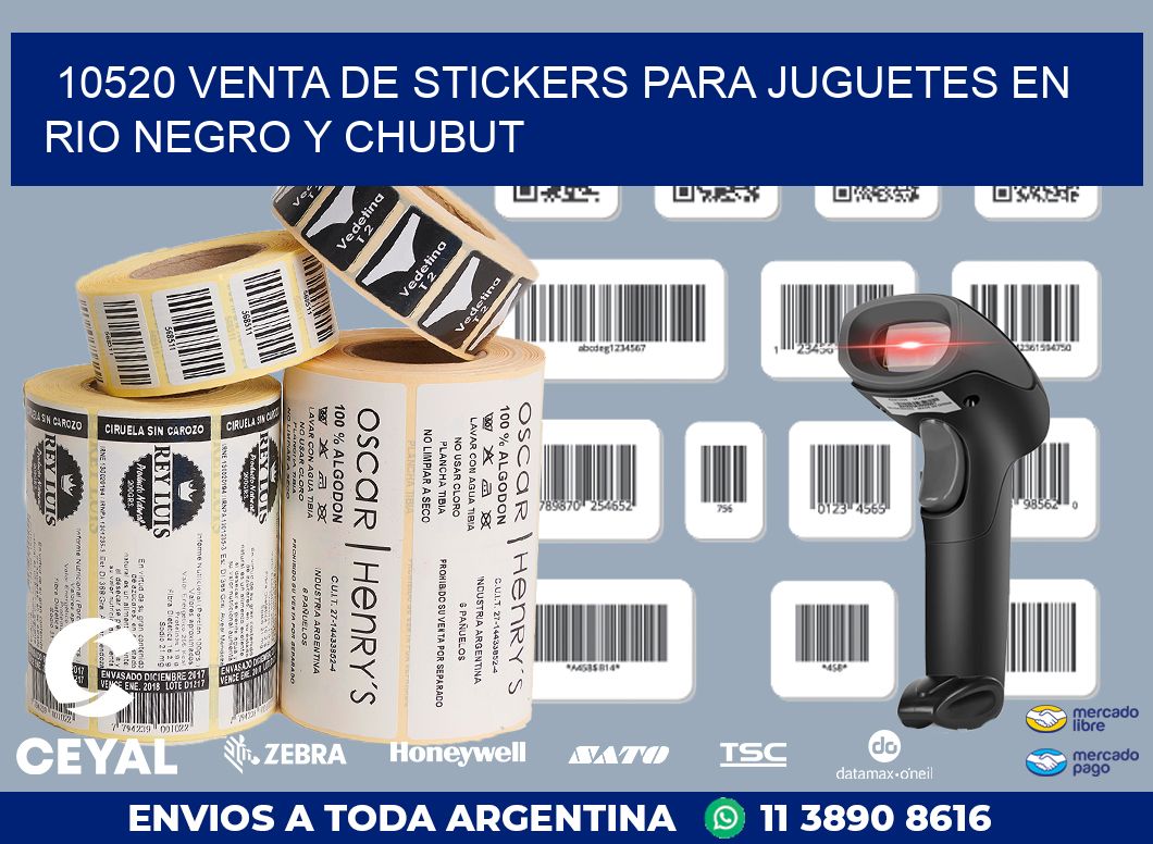 10520 VENTA DE STICKERS PARA JUGUETES EN RIO NEGRO Y CHUBUT
