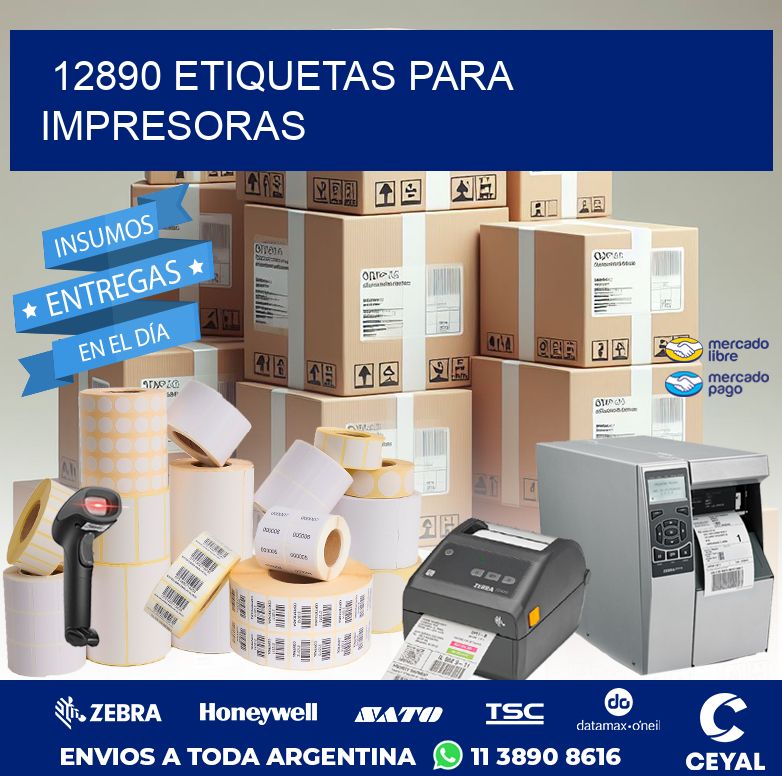12890 ETIQUETAS PARA IMPRESORAS
