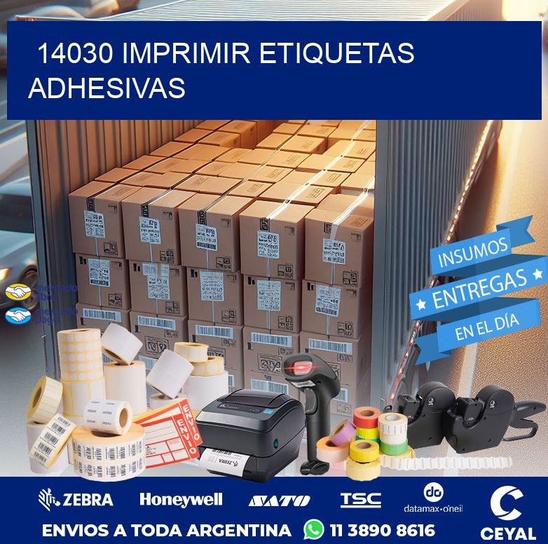 14030 IMPRIMIR ETIQUETAS ADHESIVAS