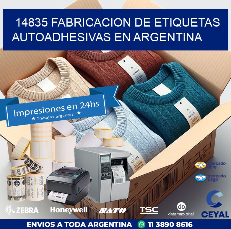 14835 FABRICACION DE ETIQUETAS AUTOADHESIVAS EN ARGENTINA