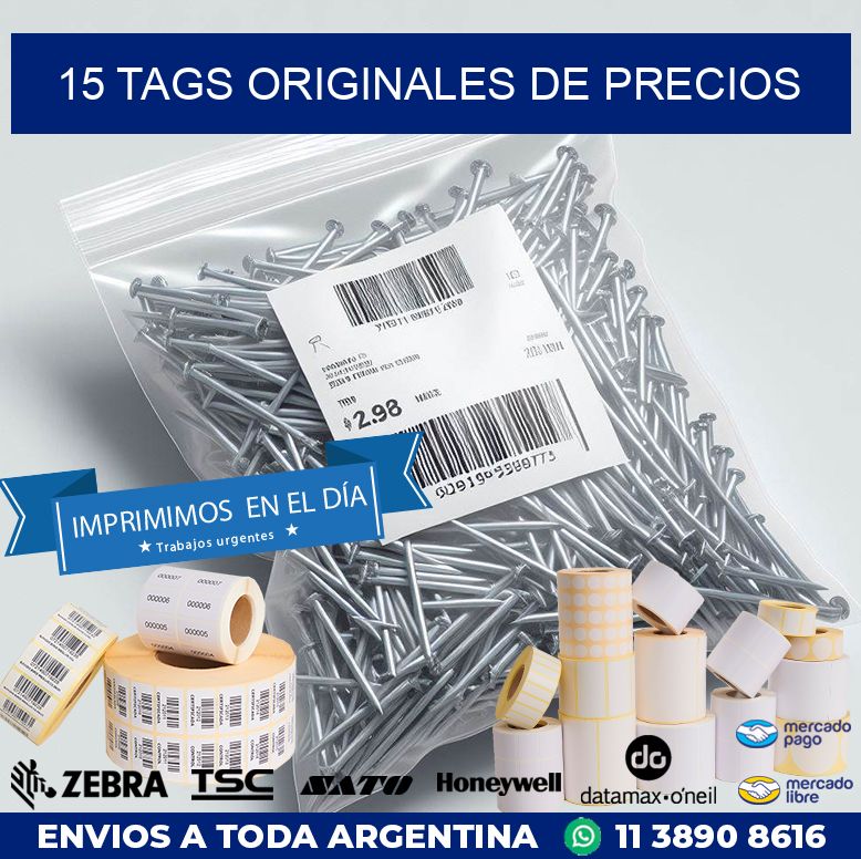 15 TAGS ORIGINALES DE PRECIOS