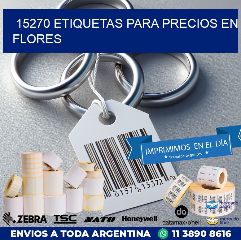 15270 ETIQUETAS PARA PRECIOS EN FLORES