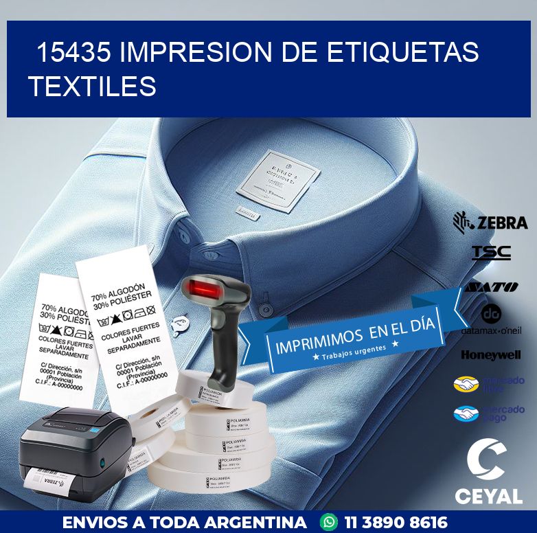 15435 IMPRESION DE ETIQUETAS TEXTILES