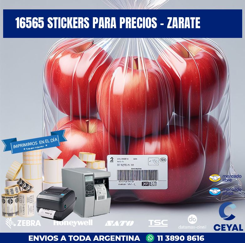 16565 STICKERS PARA PRECIOS - ZARATE