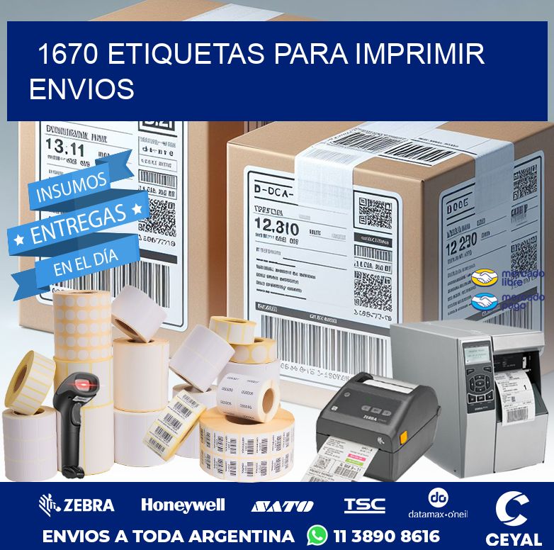 1670 ETIQUETAS PARA IMPRIMIR ENVIOS