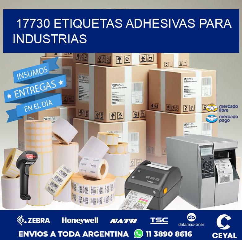 17730 ETIQUETAS ADHESIVAS PARA INDUSTRIAS