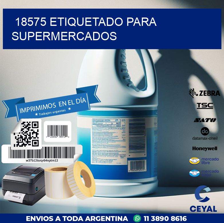 18575 ETIQUETADO PARA SUPERMERCADOS