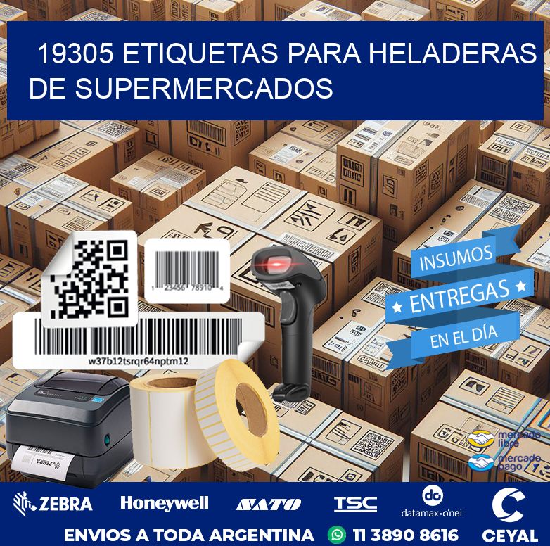19305 ETIQUETAS PARA HELADERAS DE SUPERMERCADOS
