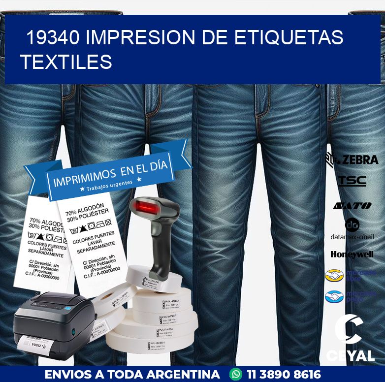 19340 IMPRESION DE ETIQUETAS TEXTILES