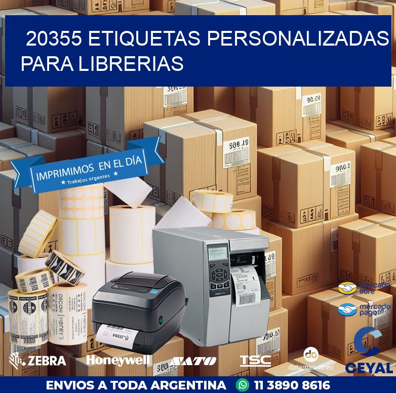 20355 ETIQUETAS PERSONALIZADAS PARA LIBRERIAS