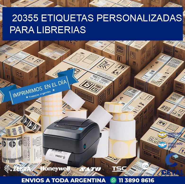20355 ETIQUETAS PERSONALIZADAS PARA LIBRERIAS