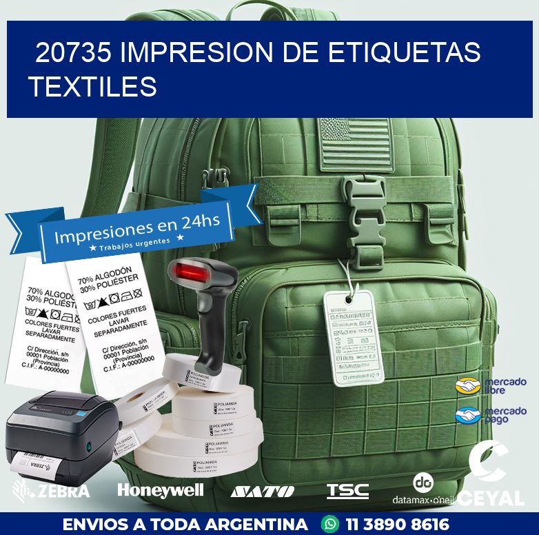 20735 IMPRESION DE ETIQUETAS TEXTILES