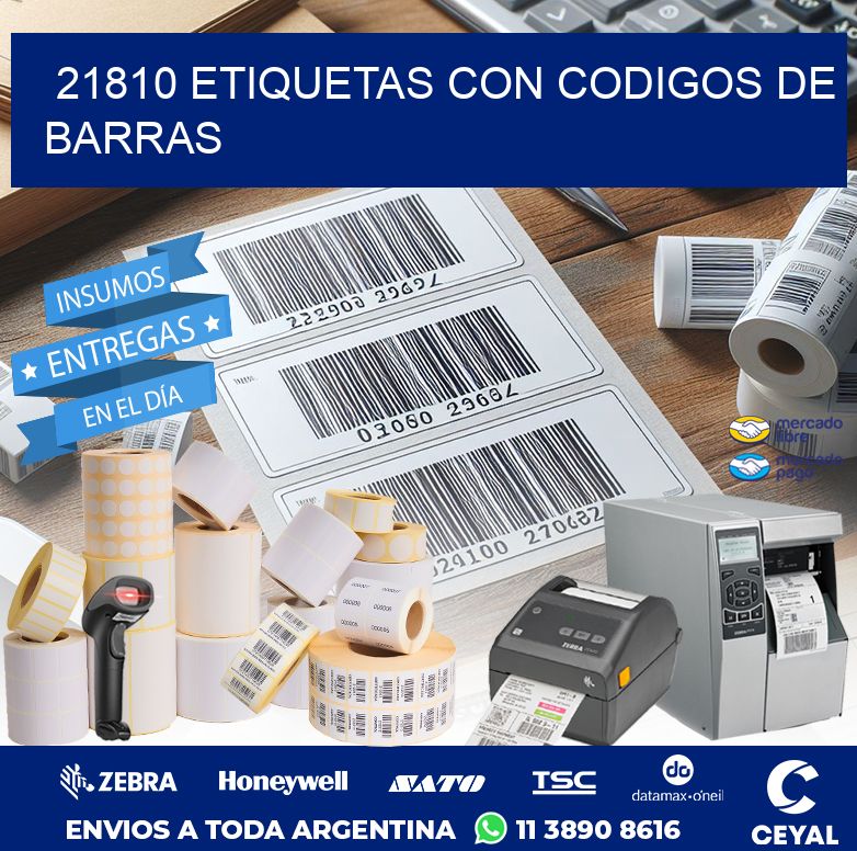 21810 ETIQUETAS CON CODIGOS DE BARRAS