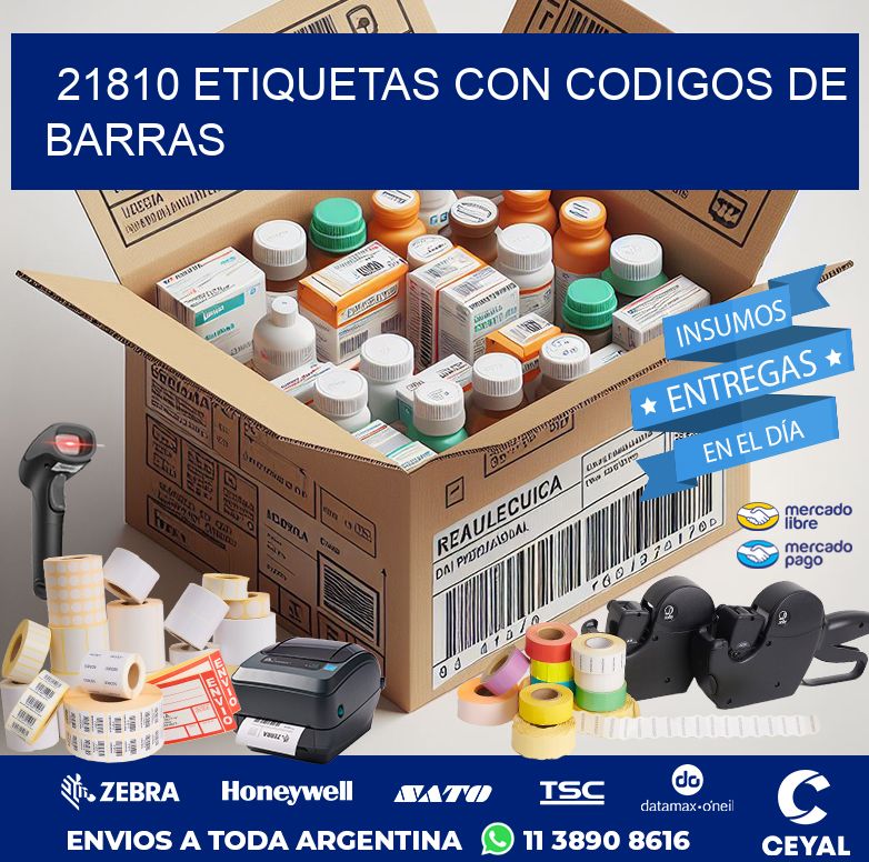 21810 ETIQUETAS CON CODIGOS DE BARRAS