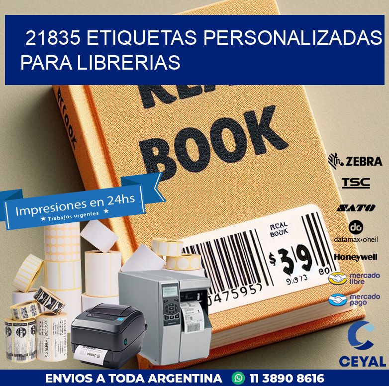 21835 ETIQUETAS PERSONALIZADAS PARA LIBRERIAS