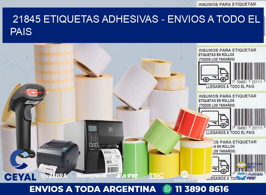 21845 ETIQUETAS ADHESIVAS – ENVIOS A TODO EL PAIS