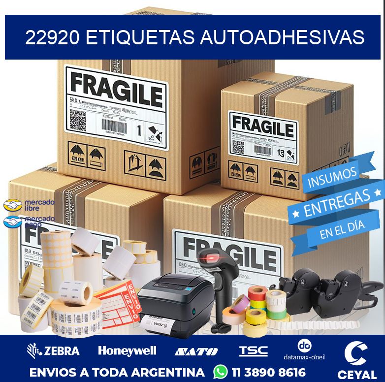 22920 ETIQUETAS AUTOADHESIVAS